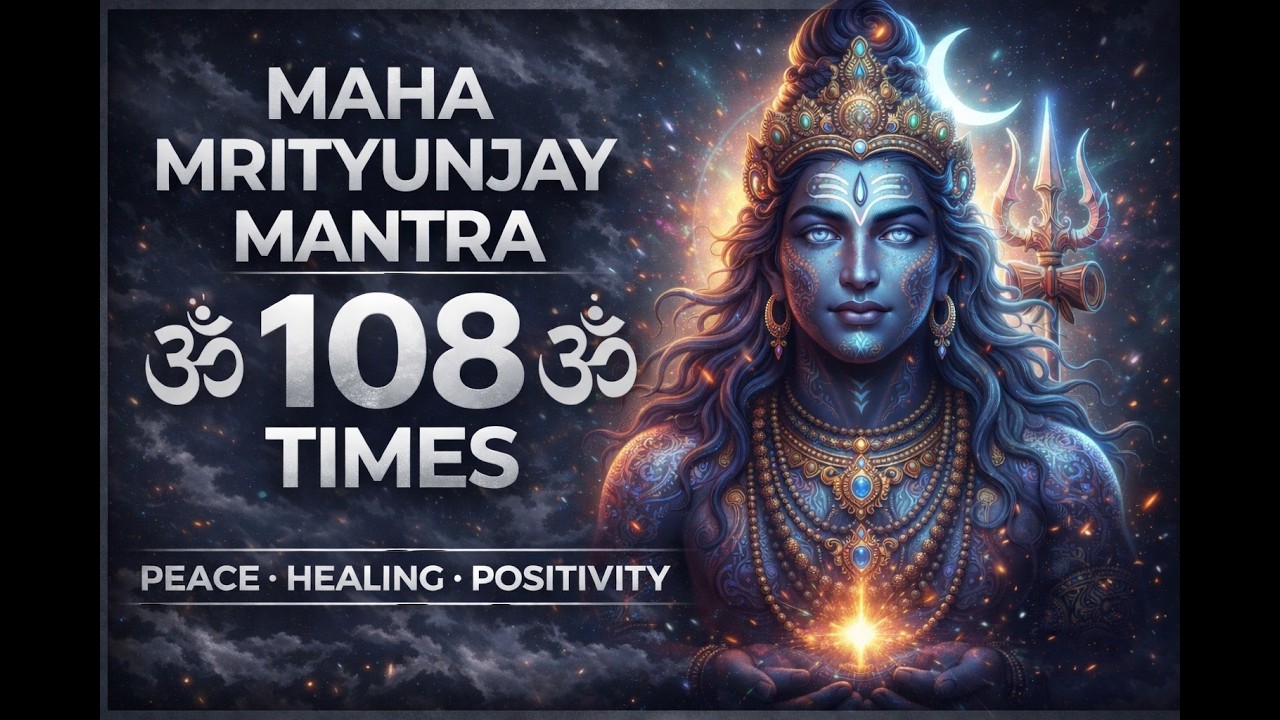 🔱 Maha Mrityunjay Mantra – 108 Times Chanting with Vibrant Spiritual Music 🔱