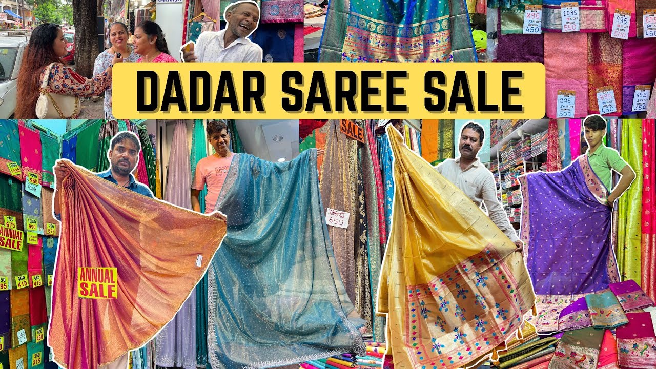 दादर मार्केट मुंबई- Dadar Saree Market | Mumbai's Best Saree Market | Cheapest Market in Mumbai
