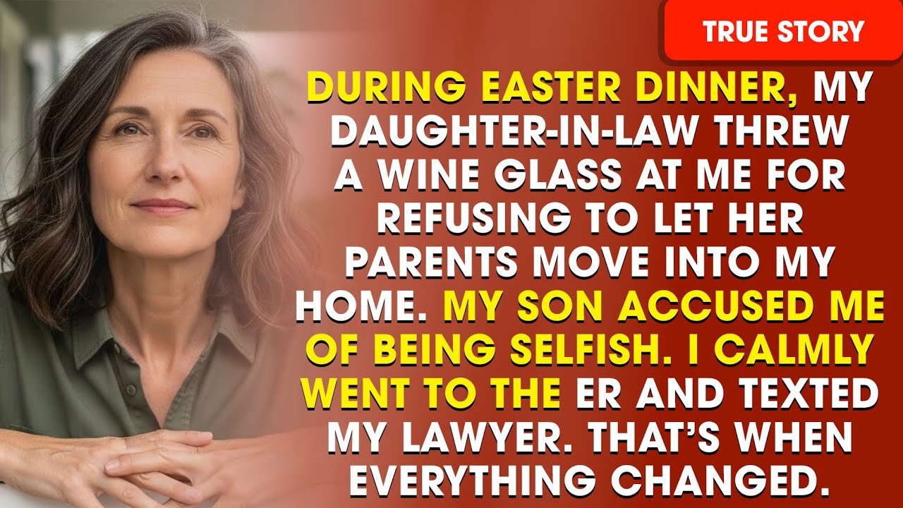 “You’re Being Selfish!” My Son Said — Then His Wife Threw Wine at Me, So I Texted My Lawyer.