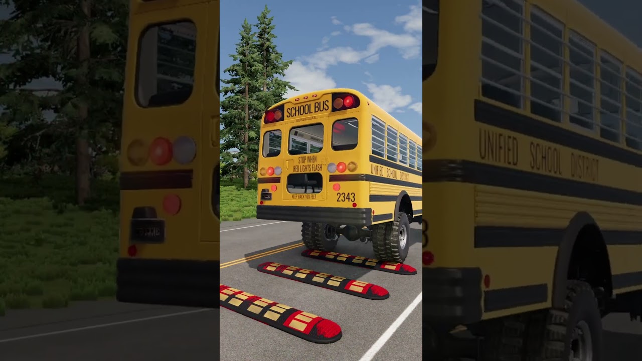 Colorful Cars vs Speed Bumps #141 | BeamNG.drive