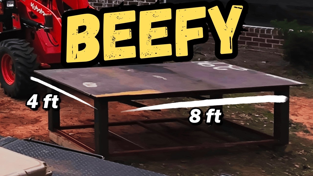 Building a 1000+ LBS Workbench with 5/8 inch Steel Top