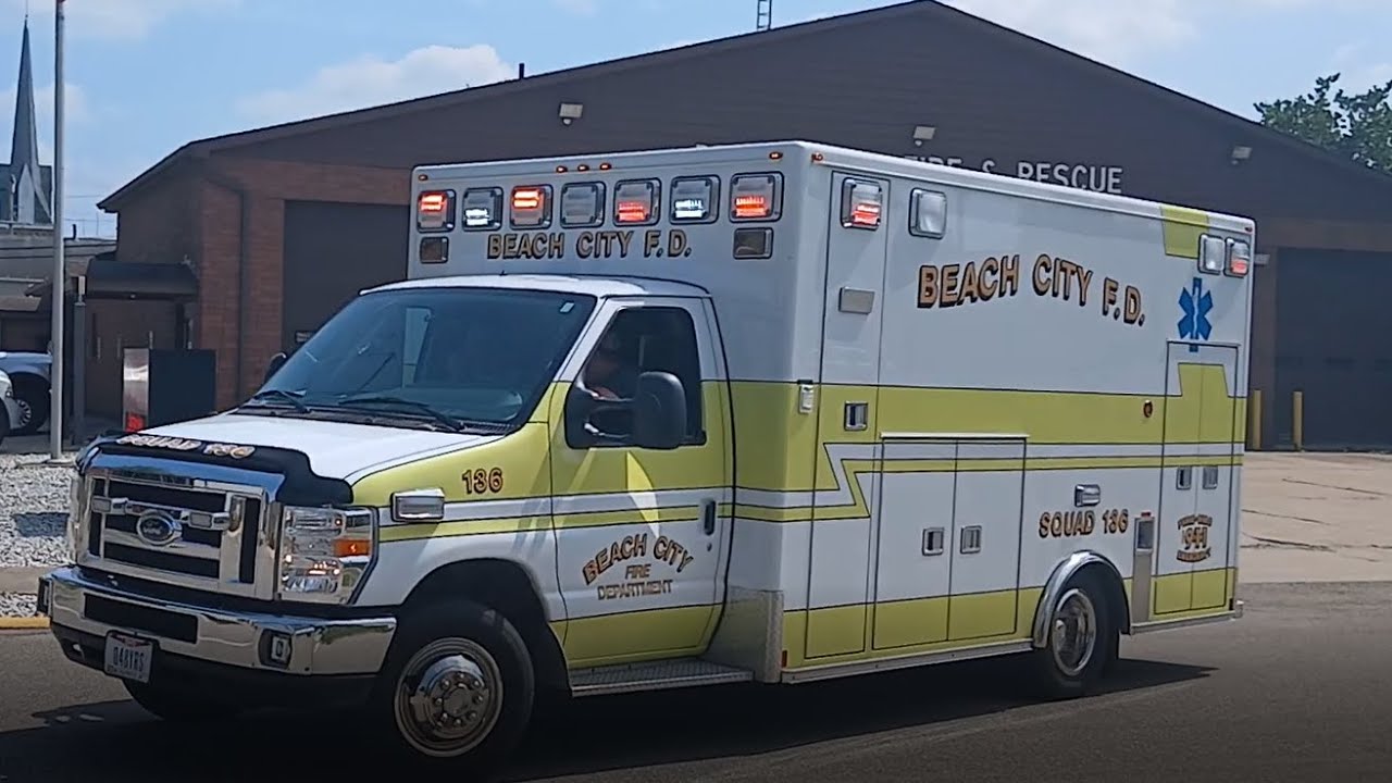 Beach City FD Medic 136 responding 8-9-2025 (read description)