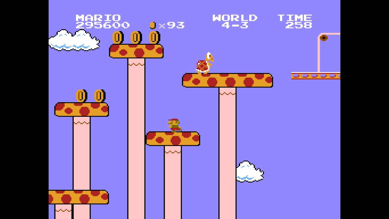 Super Mario Bros. - NES: Nivel 4-3 (HD) Gameplay