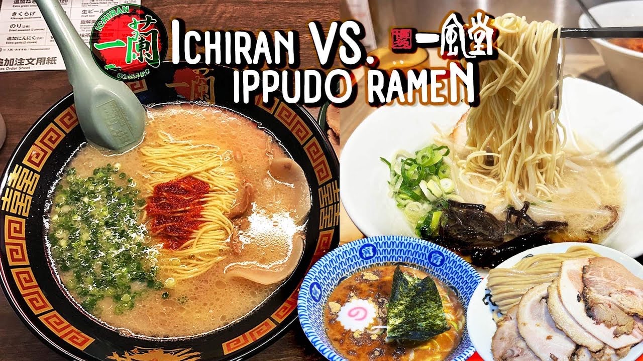 ЛУЧШИЕ сети японских рамэн-ресторанов в Японии! Тур Ichiran против Ippudo Ramen