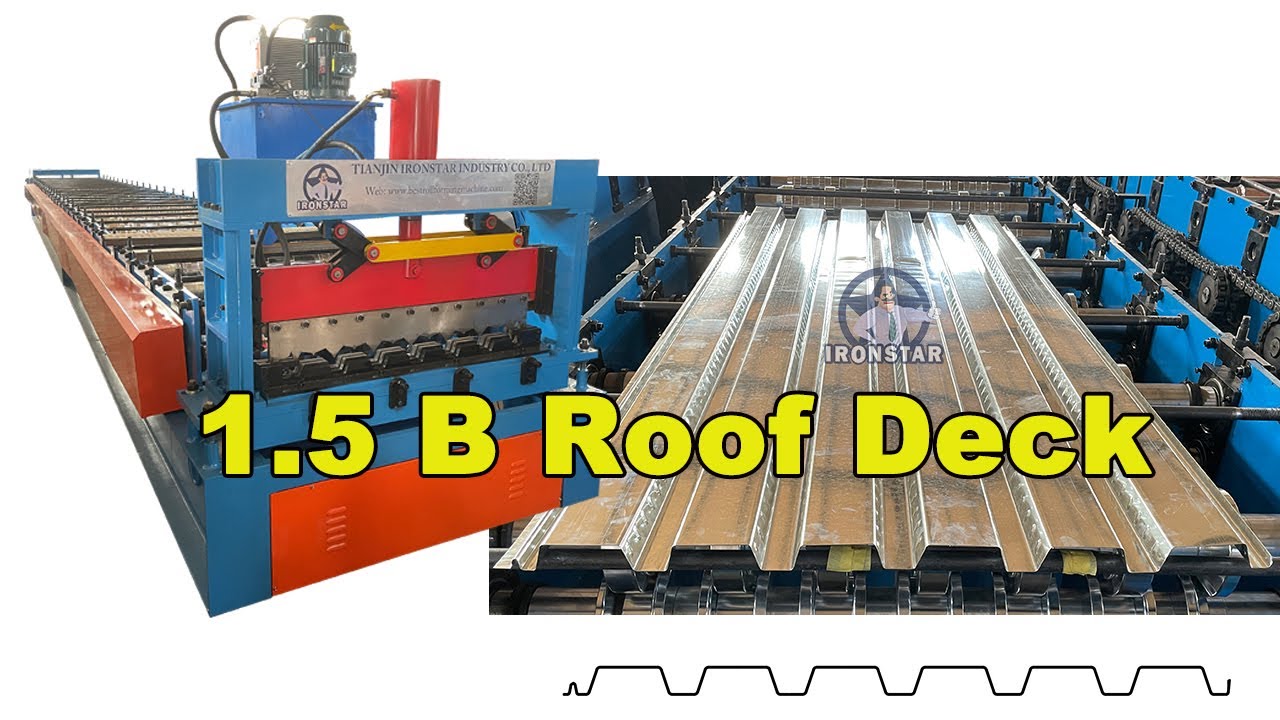 1.5 inch B deck floor roll forming machine | b decking machine | metal deck roll forming machine