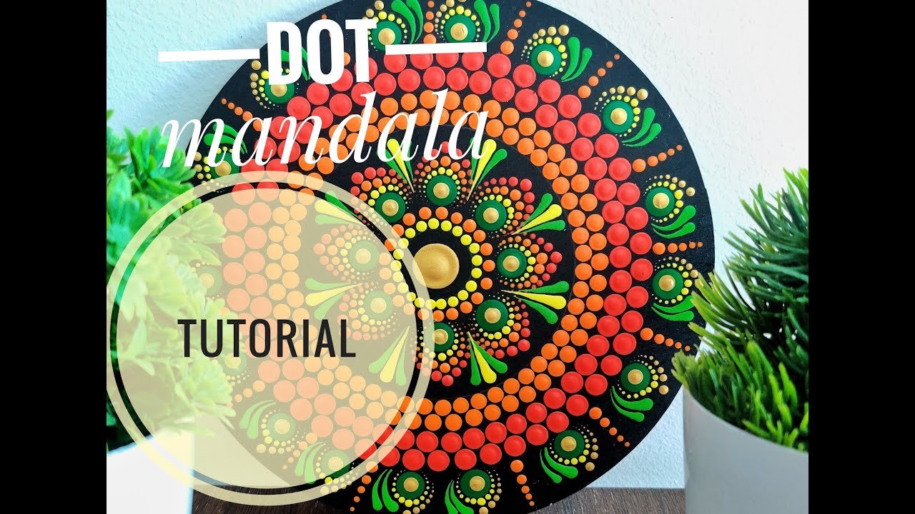 Dot mandala tutorial for beginner | Step by step process
