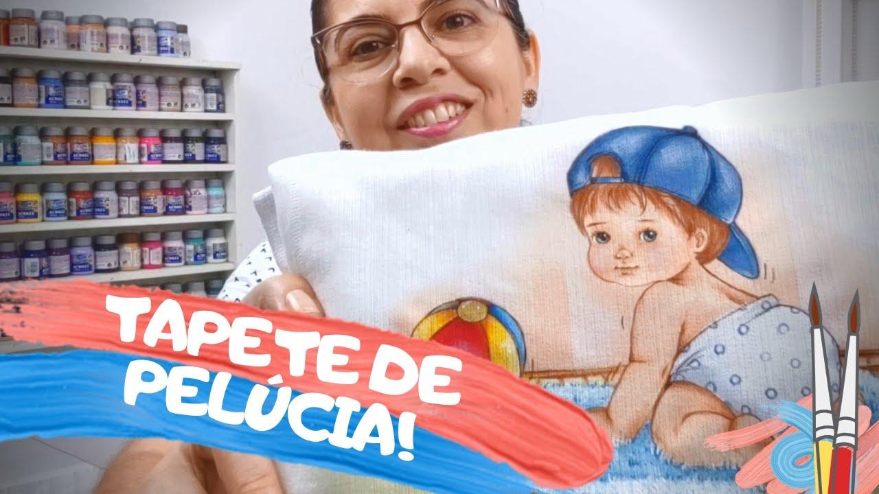 Efeito de pelúcia: pintando um tapetinho!