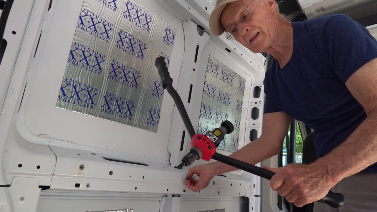 Attaching Van strapping with Rivnuts