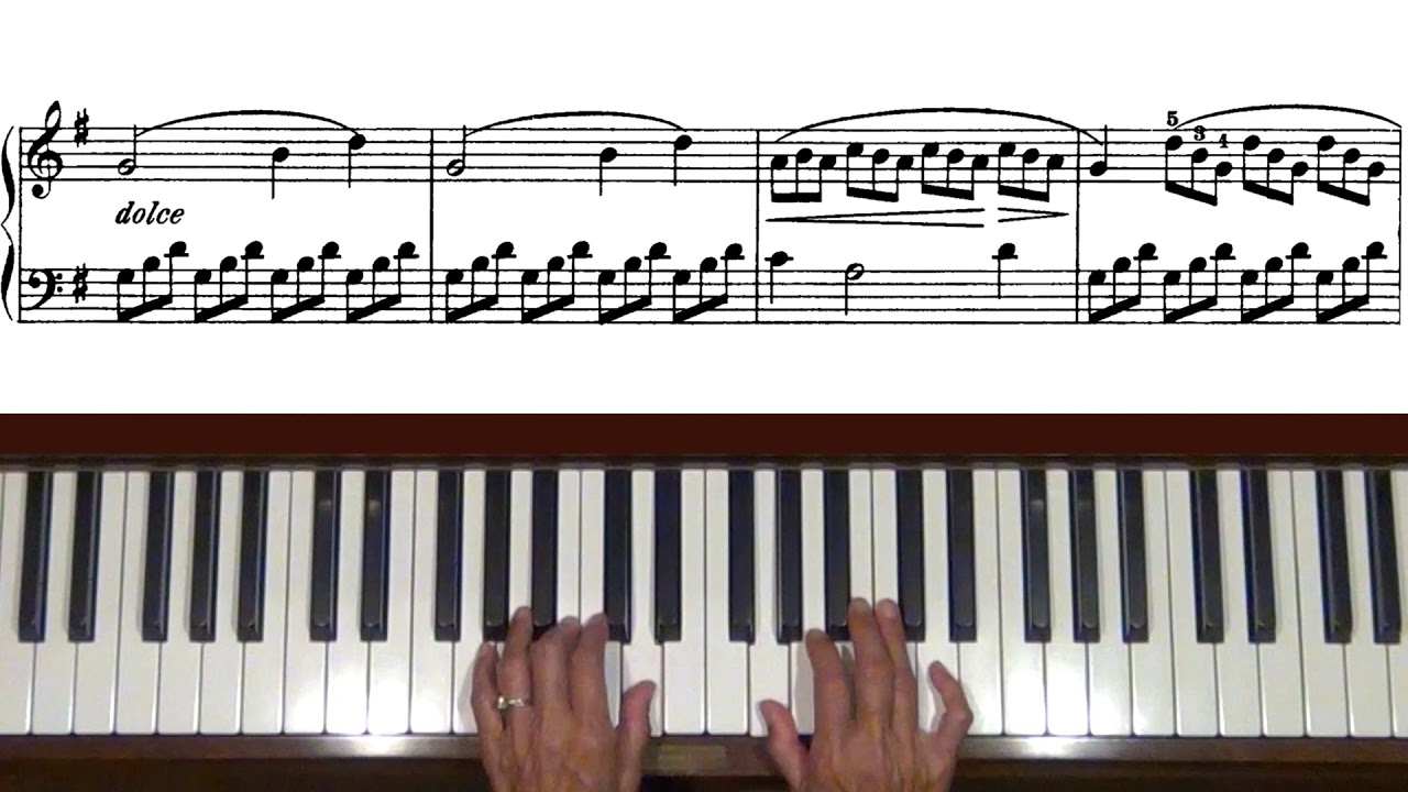 Ferdinand Beyer Vorschule im Klavierspiel Op. 101, No. 74 Piano Tutorial