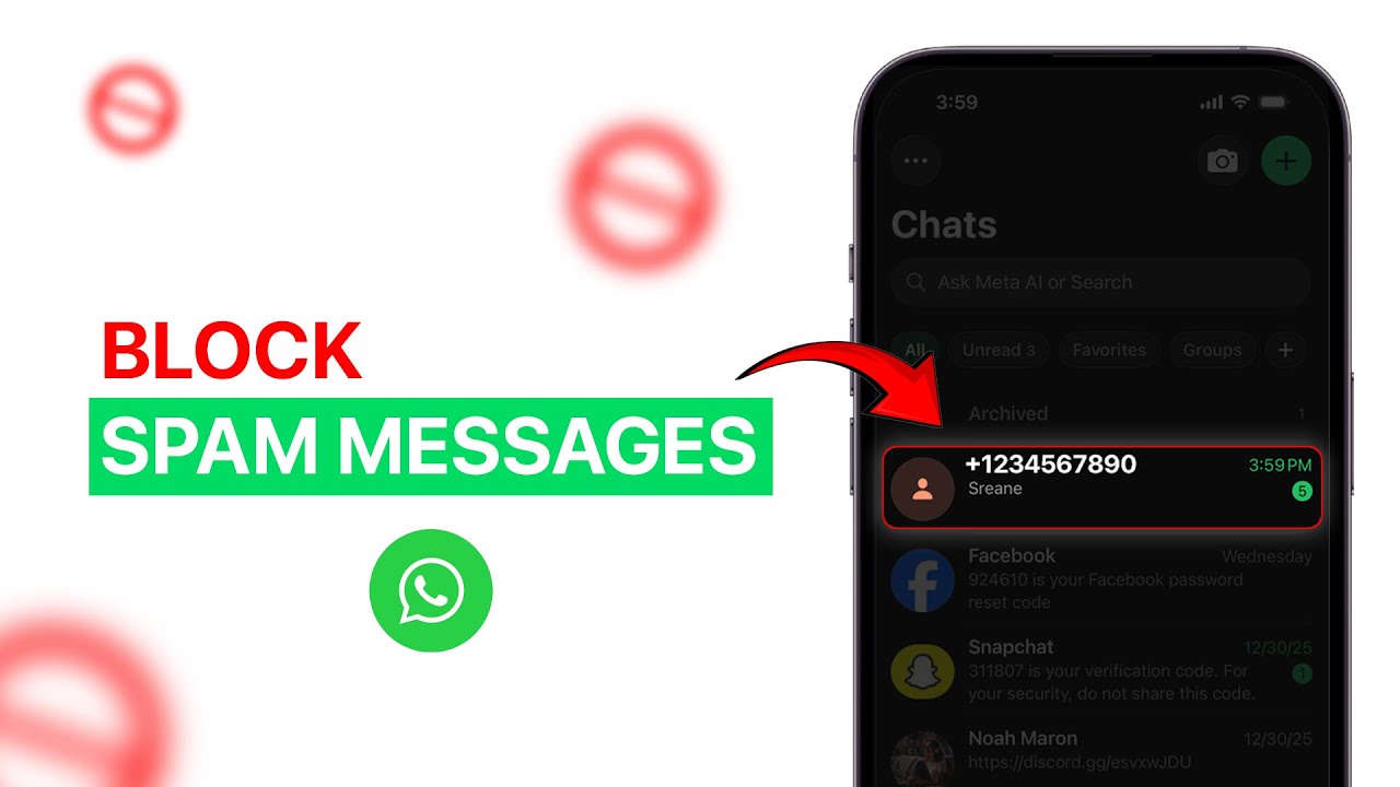 Как заблокировать спам-сообщения в WhatsApp?
