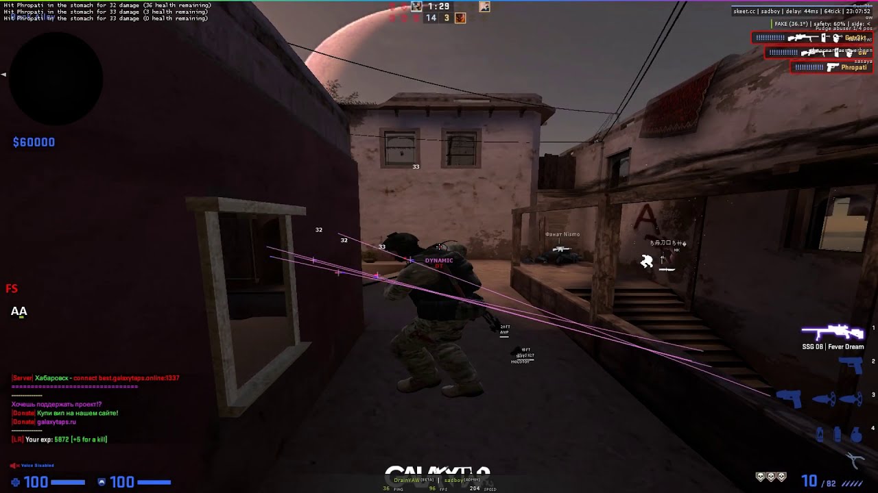 skeet/gamesense hvh highlights ft. DrainYAW users