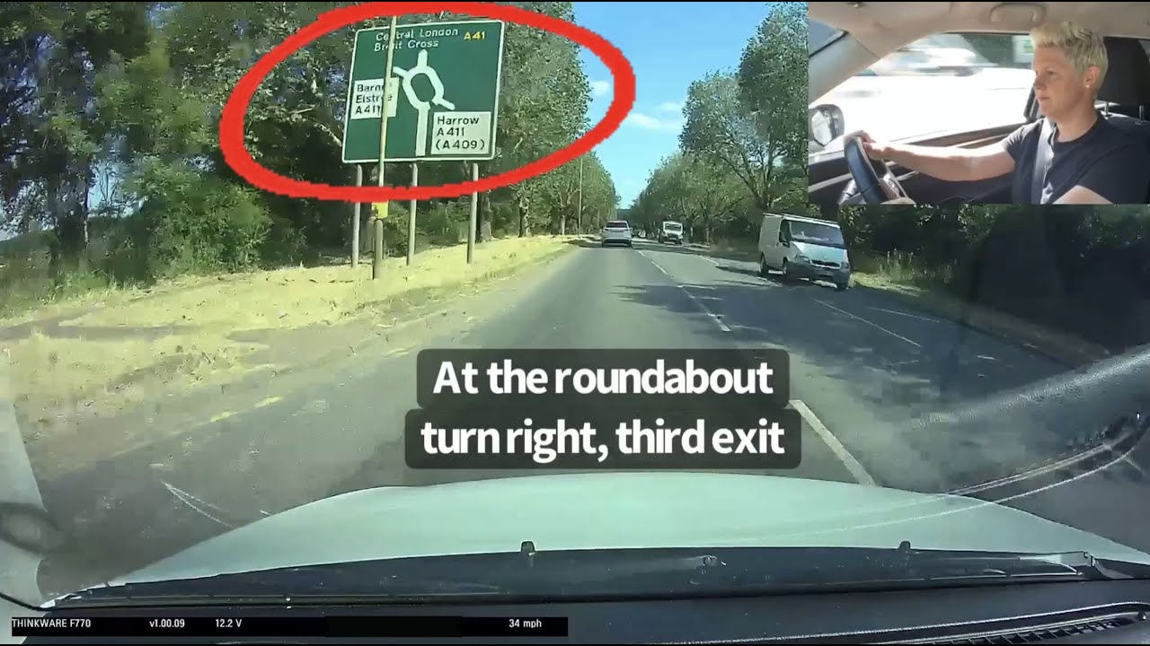 Watford Driving Test Route. Road signs to Harrow & Watford FULL ROUTE!