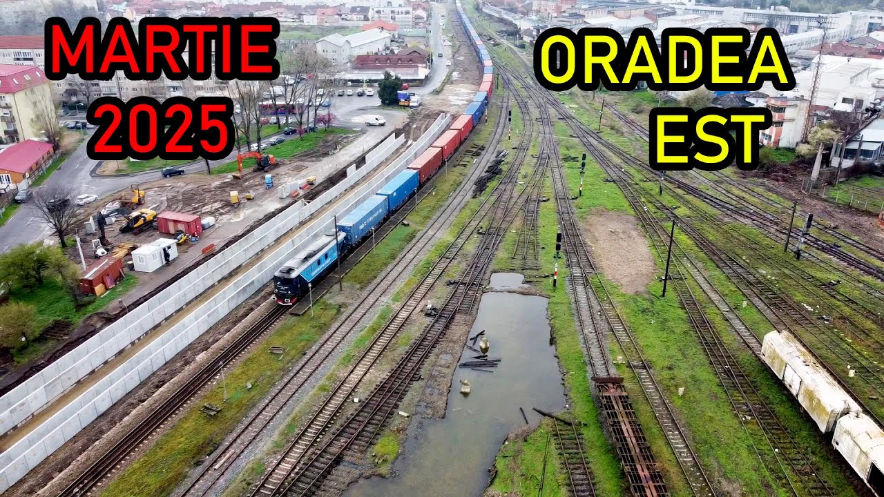 Oradea Est-Terminalul de Containere-Marfar Train Europe-31.03.2025 Hai cu electrificarea 💥⚡🚩🚧🚥🚂