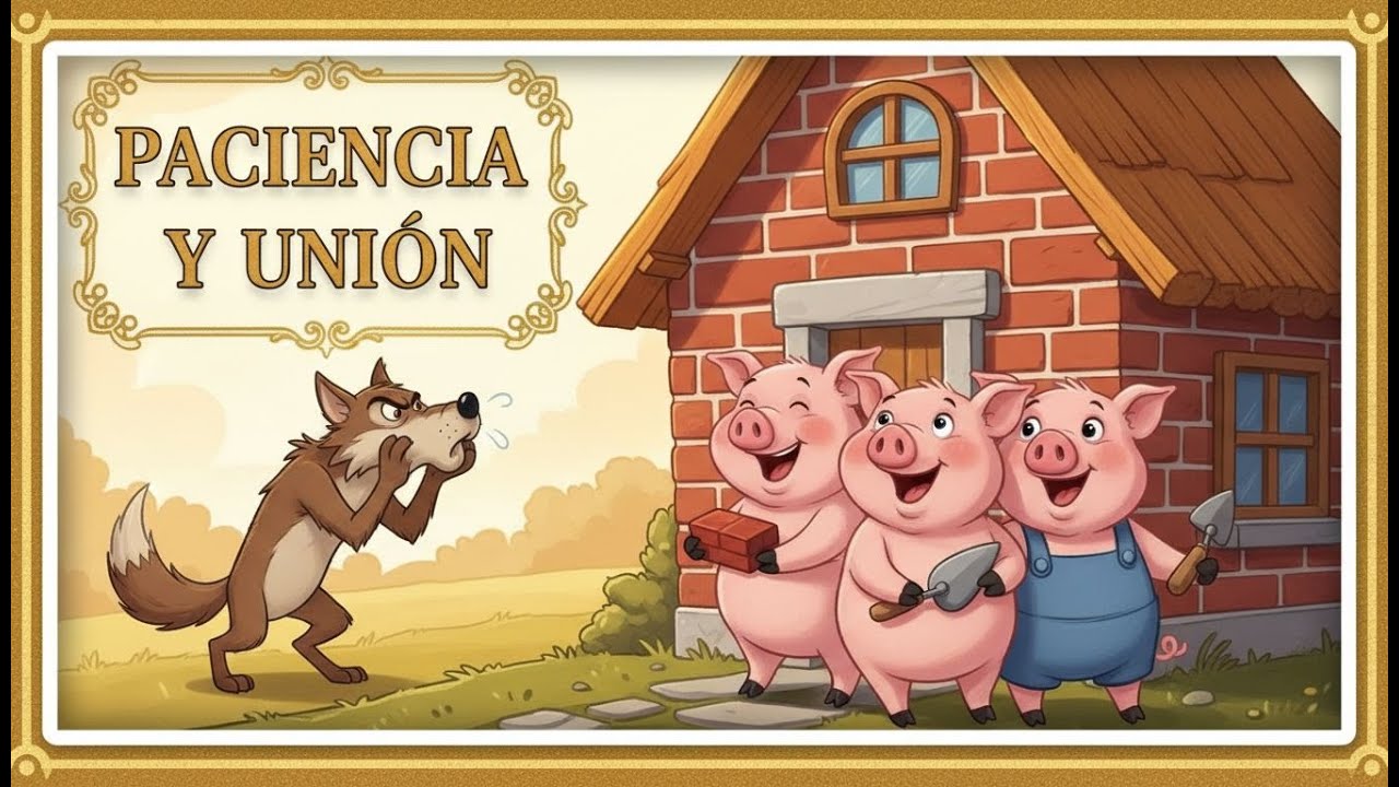 Los tres cerditos: unión y paciencia 🐷 cuentos infantiles | cuentos clásicos en español