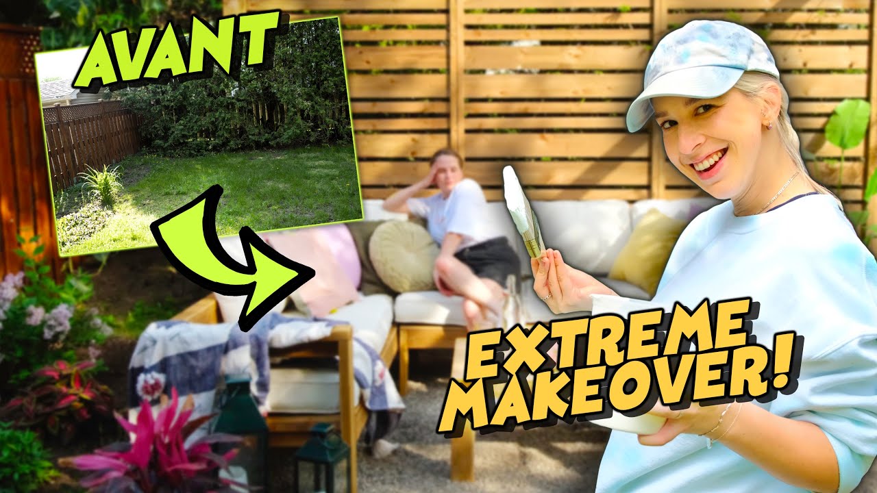 EXTREME MAKEOVER de la cour *pinterest* de mon agente!