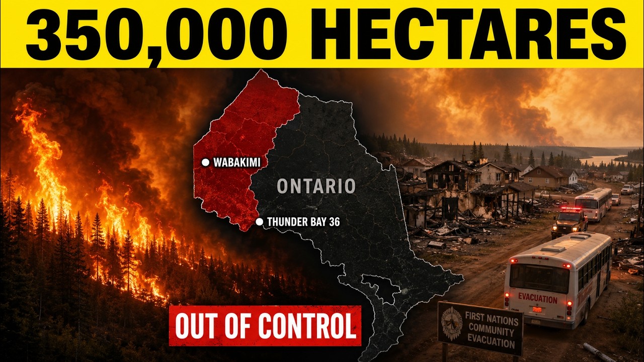 Ontario's Largest Wildfire Surpasses 350,000 Hectares and Keeps Spreading