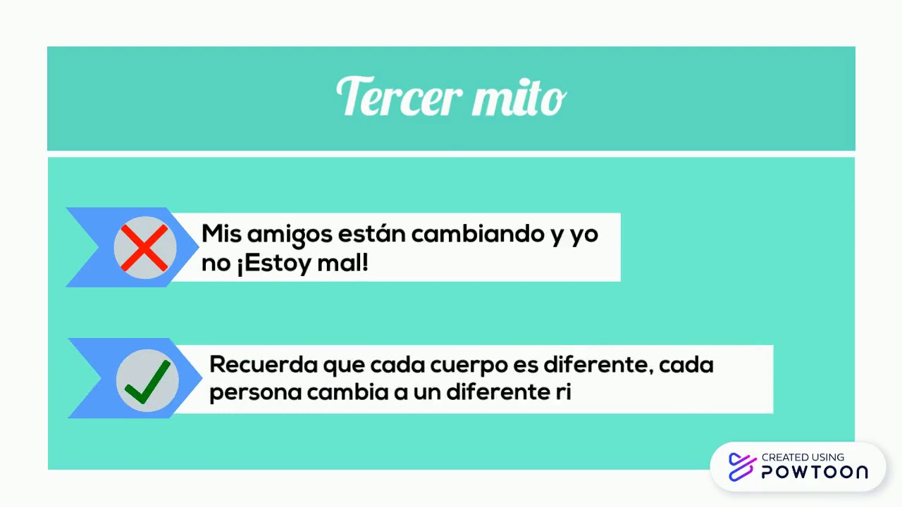 Mitos sobre la pubertad