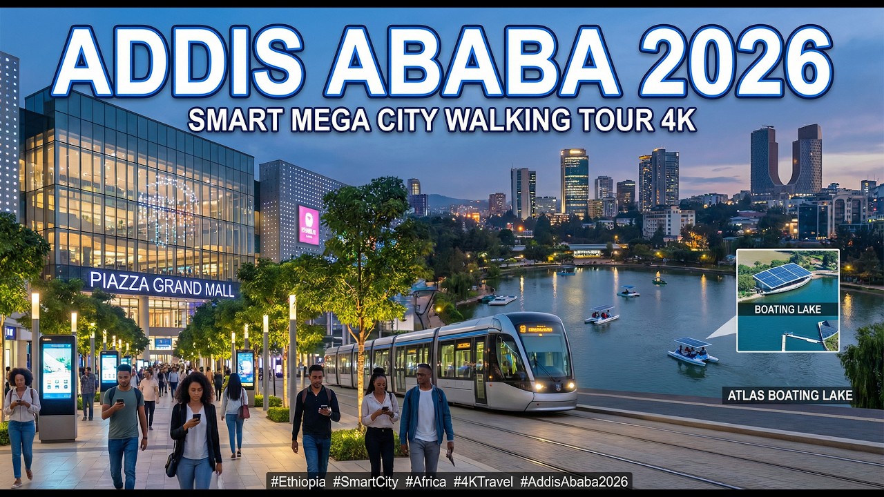 ADDIS ABABA 2026 🇪🇹 | Smart Mega City Transformation – Night & Day Walking Tour in 4K