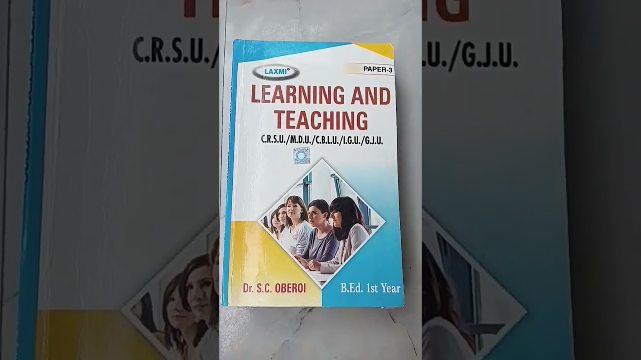 B.ed First Year Books for C.R.S.U, M.D.U, C.B.L.U, I.G.U, G.J.U.           #mirishaclasses #exam