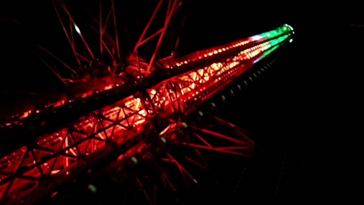 SKYSCREAMER World’s Tallest Swing Ride at Night POV Six Flags New England [HD]