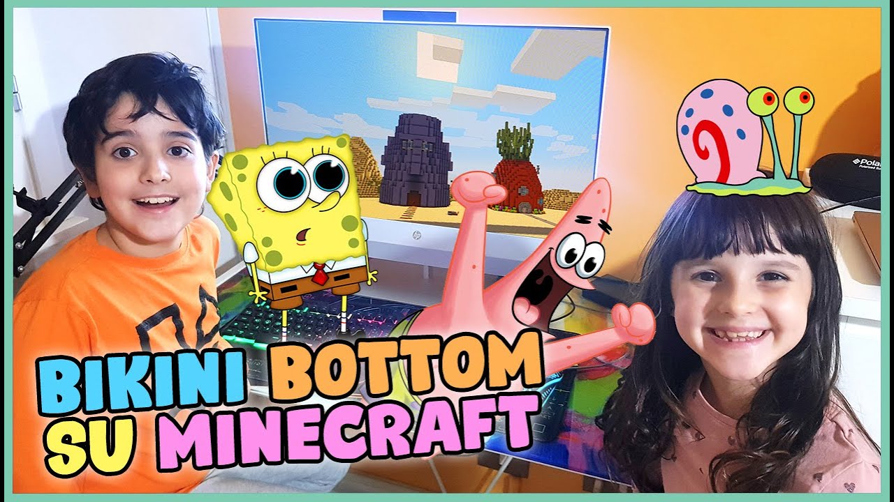 Cerchiamo Gary nella Mappa di Spongebob su Minecraft! 😄  (e guardiamo il film su Netflix!)