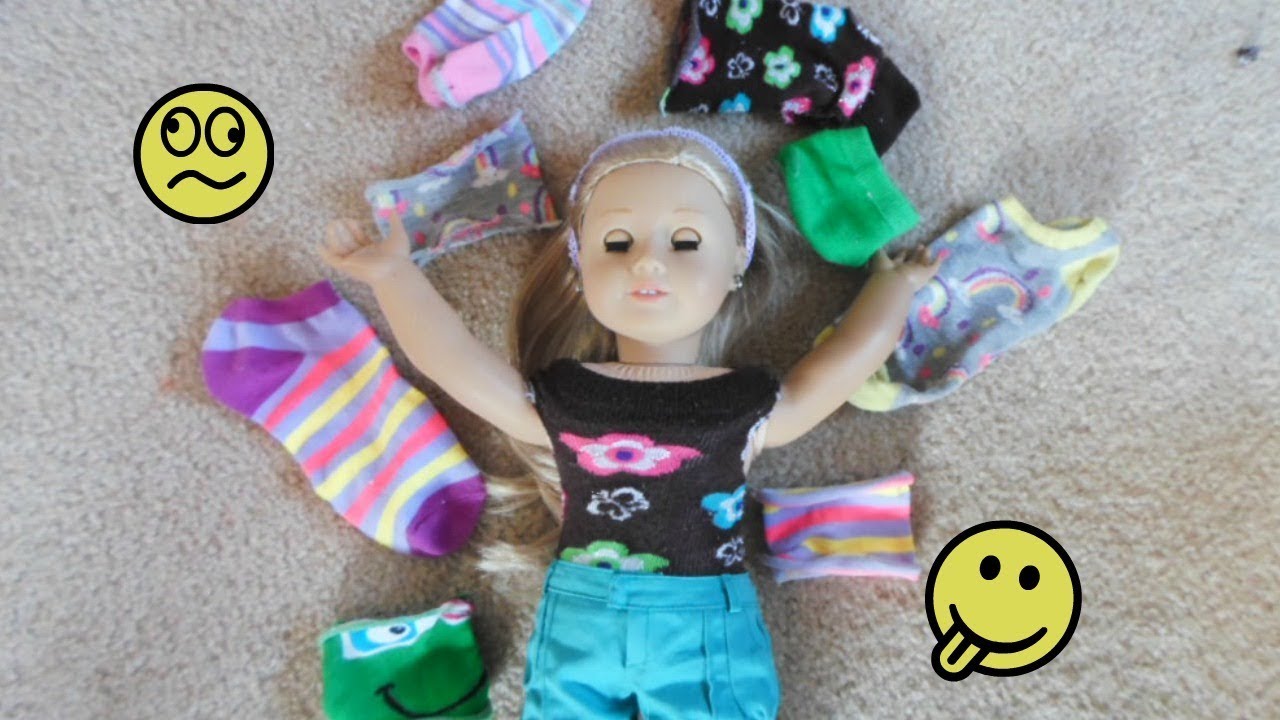 4 DIY no-sew looks for your AG doll using SOCKS!!!!!