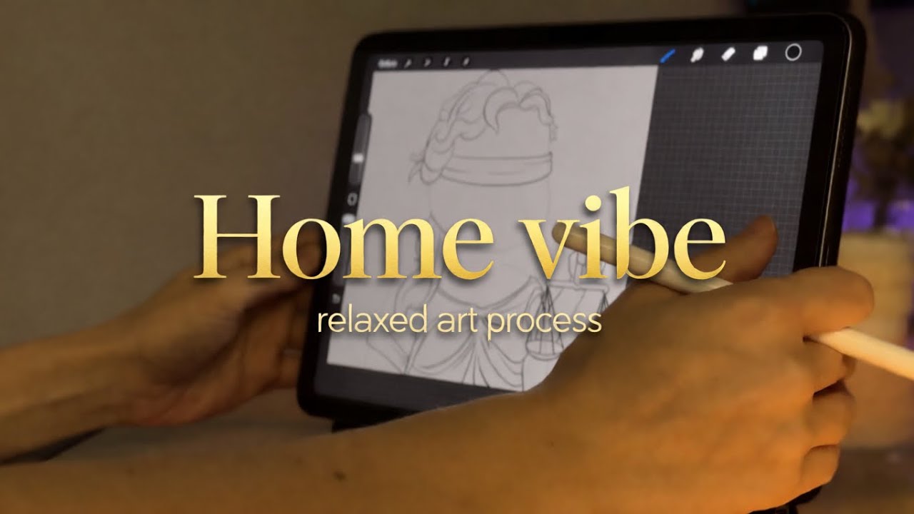 Close-Up Line Work: Calm Digital Art Process | No Talking #21