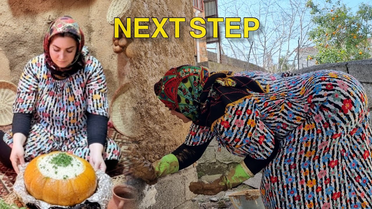 After the Bread, She Cooks a Simple Village Meal on Fire