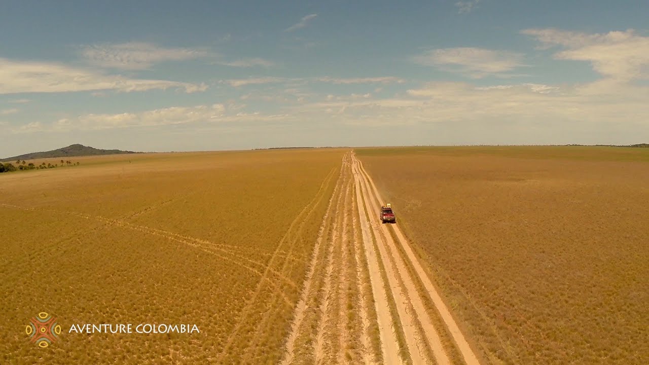 PUERTO CARRENO VICHADA Los Llanos de Colombia desde el Aire, vista desde el cielo con Drone