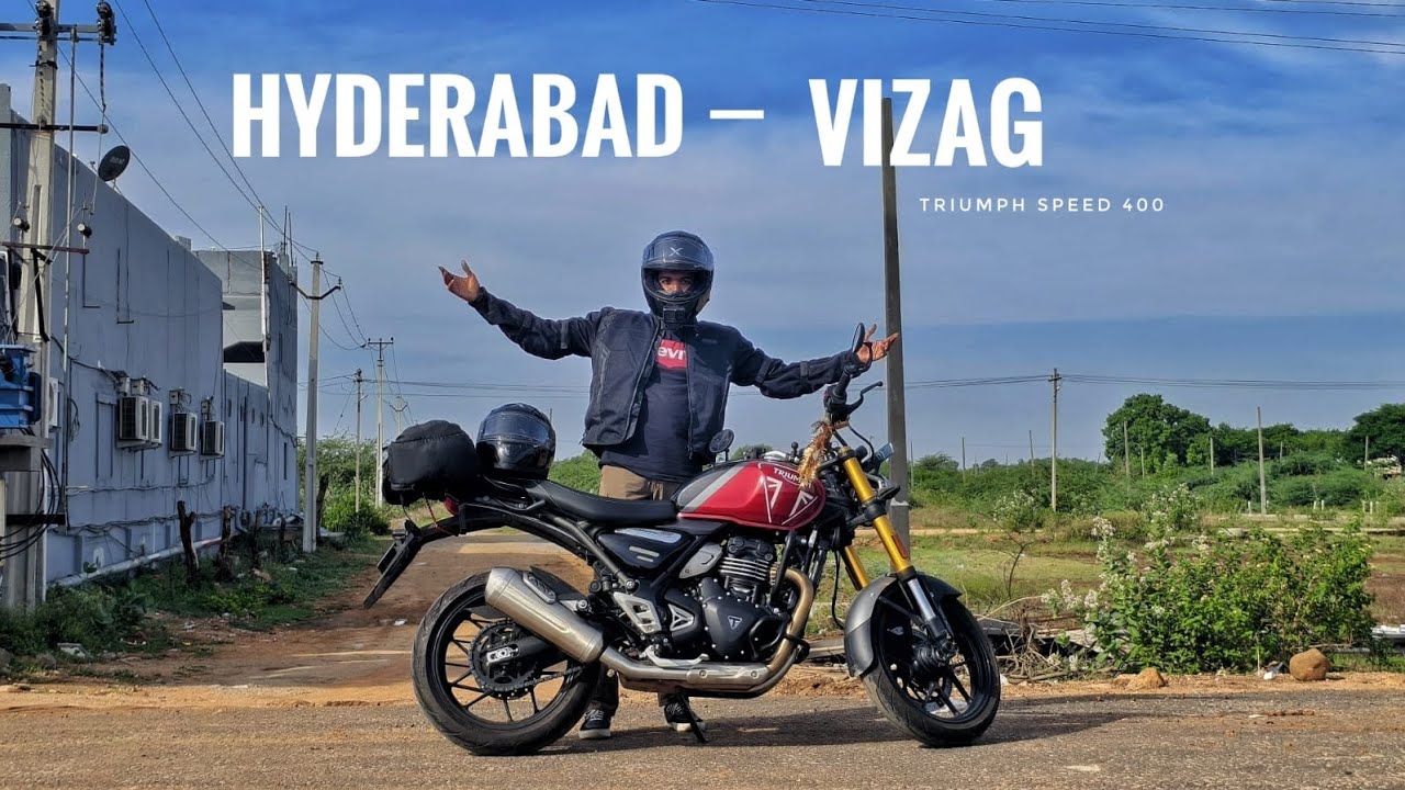 Hyderabad to Vizag | Crazy road trip | Triumph speed 400 | Explore with goutham