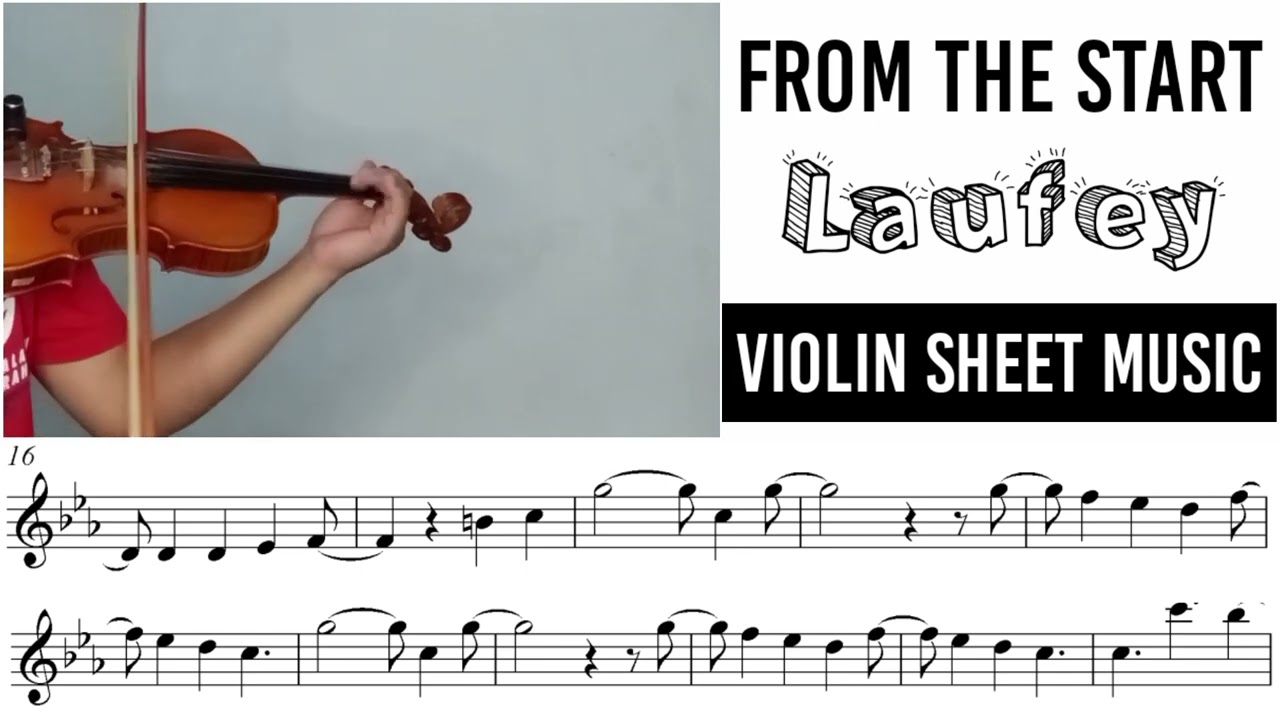 Free Sheet || From The Start - Laufey || Violin Sheet Music