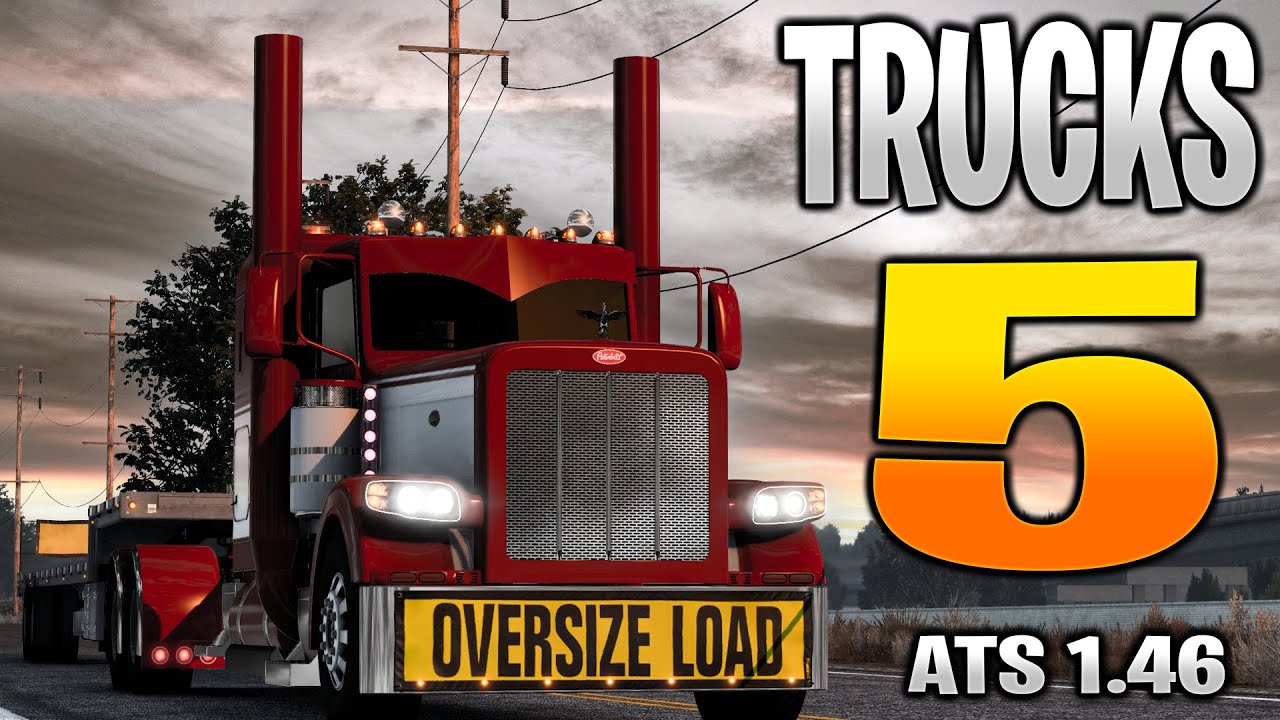 TOP 5 BEST NEWEST FREE 2023 TRUCKS for ATS 1.46 | ATS Mods