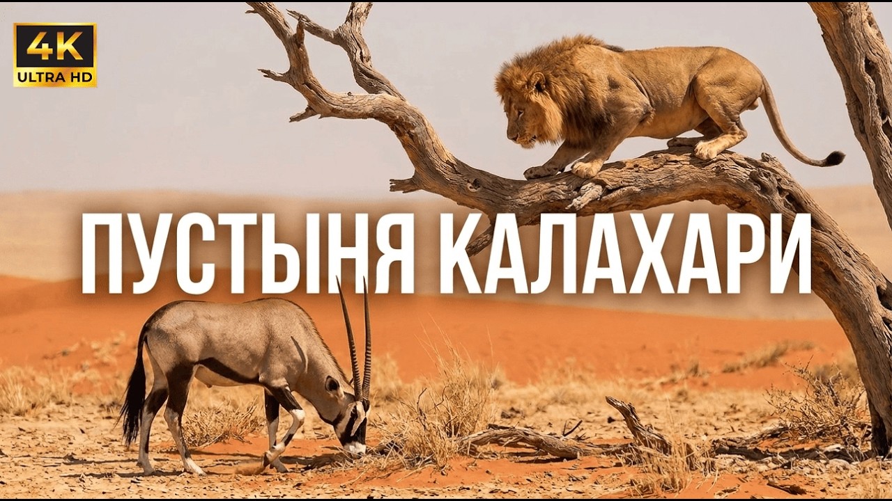 ПУСТЫНЯ КАЛАХАРИ. Тайны призрачных львов! | Как выживают короли в мертвых песках?