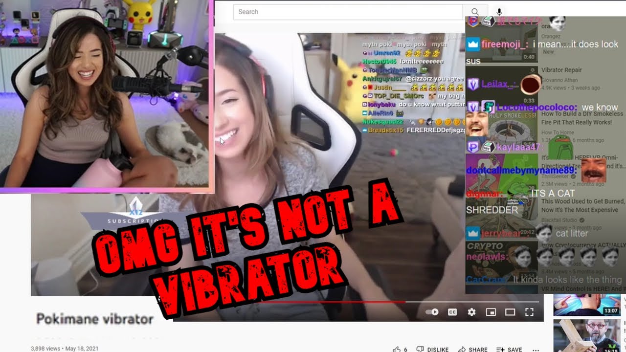 POKIMANE REACTS TO HER VIBRATOR VIDEO ! WITH CHAT ft LUDWIG !