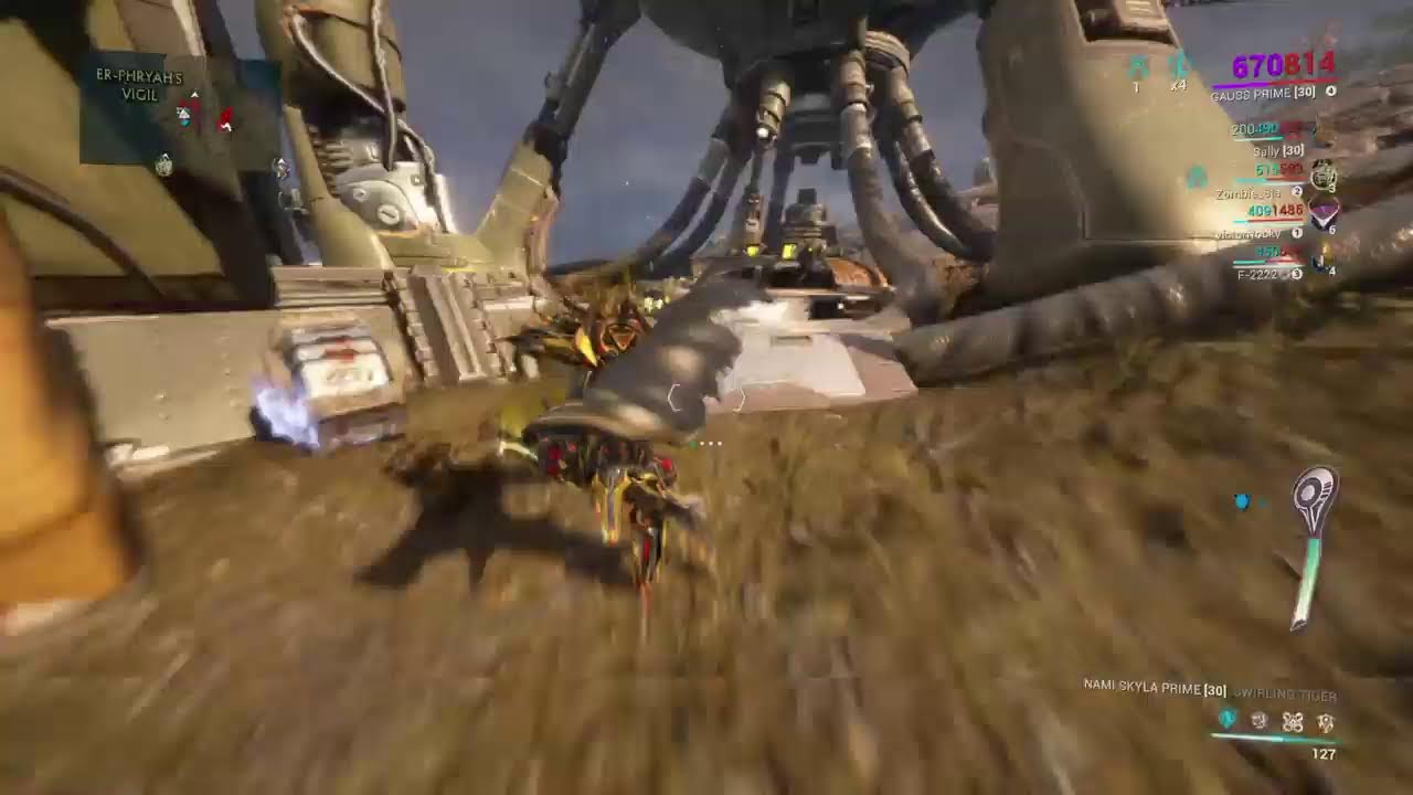 oa cyber playing Warframe