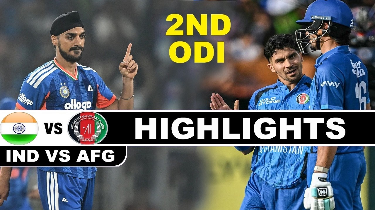IND s AFG Highlights | India vs Afghanistan 2nd ODI Full Match Highlights