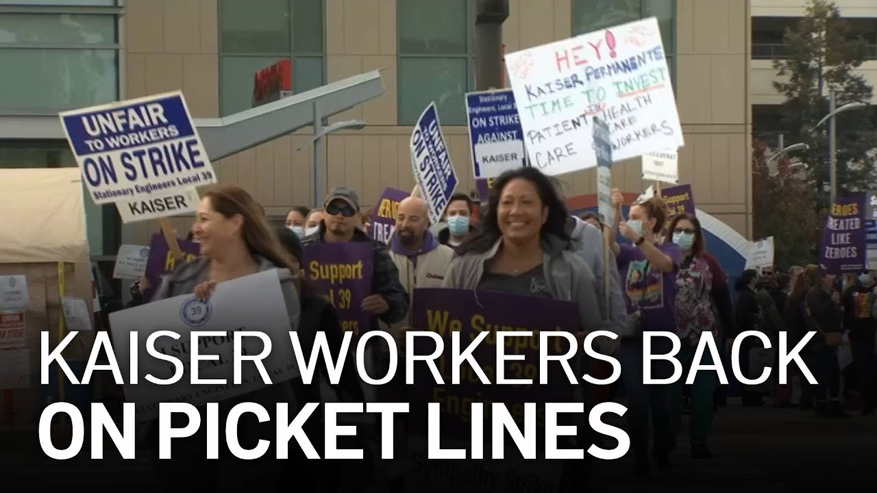 Kaiser Workers Walk Picket Lines on Second Straight Day With Striking Engineers