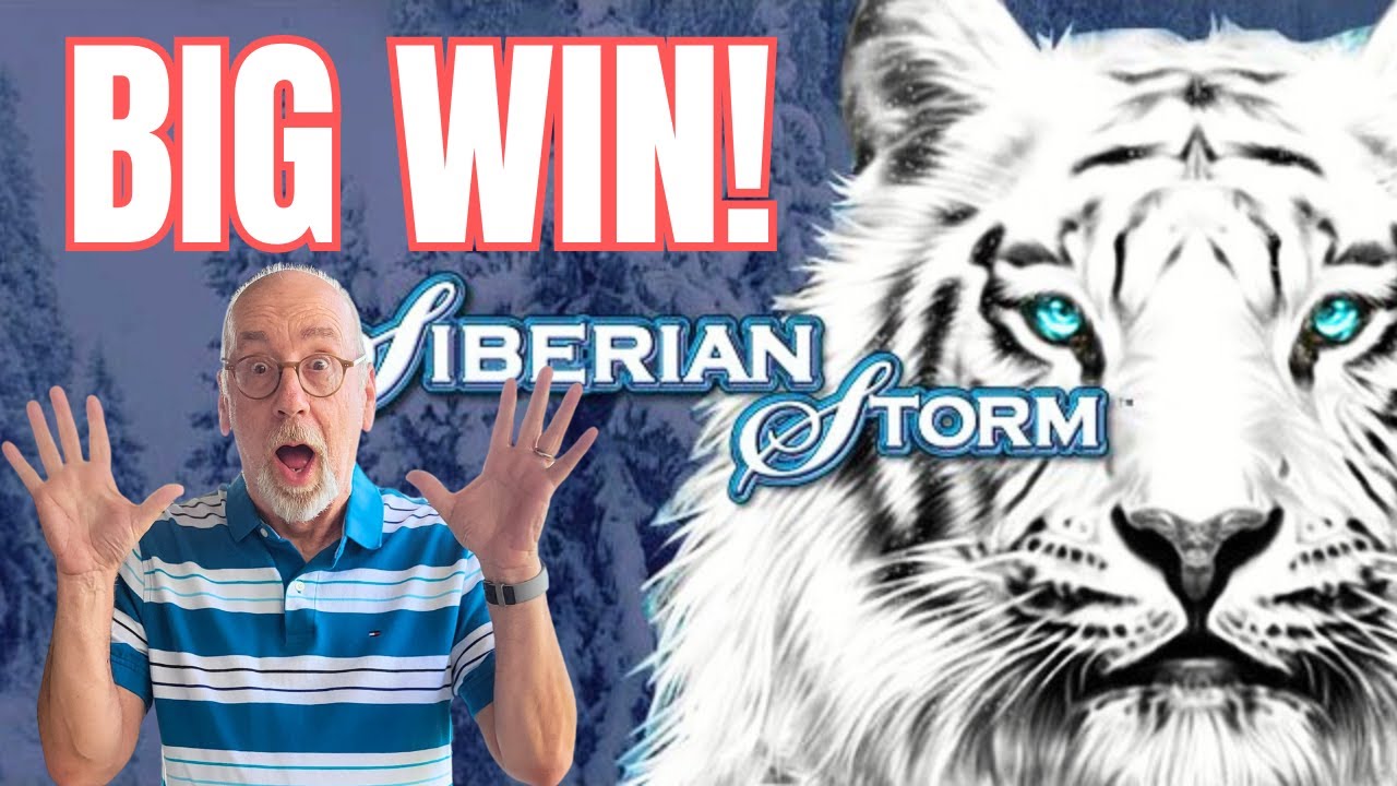 Surprised by BIG WIN on Siberian Storm Slot Machine! #slotwins #jackpot #linehit