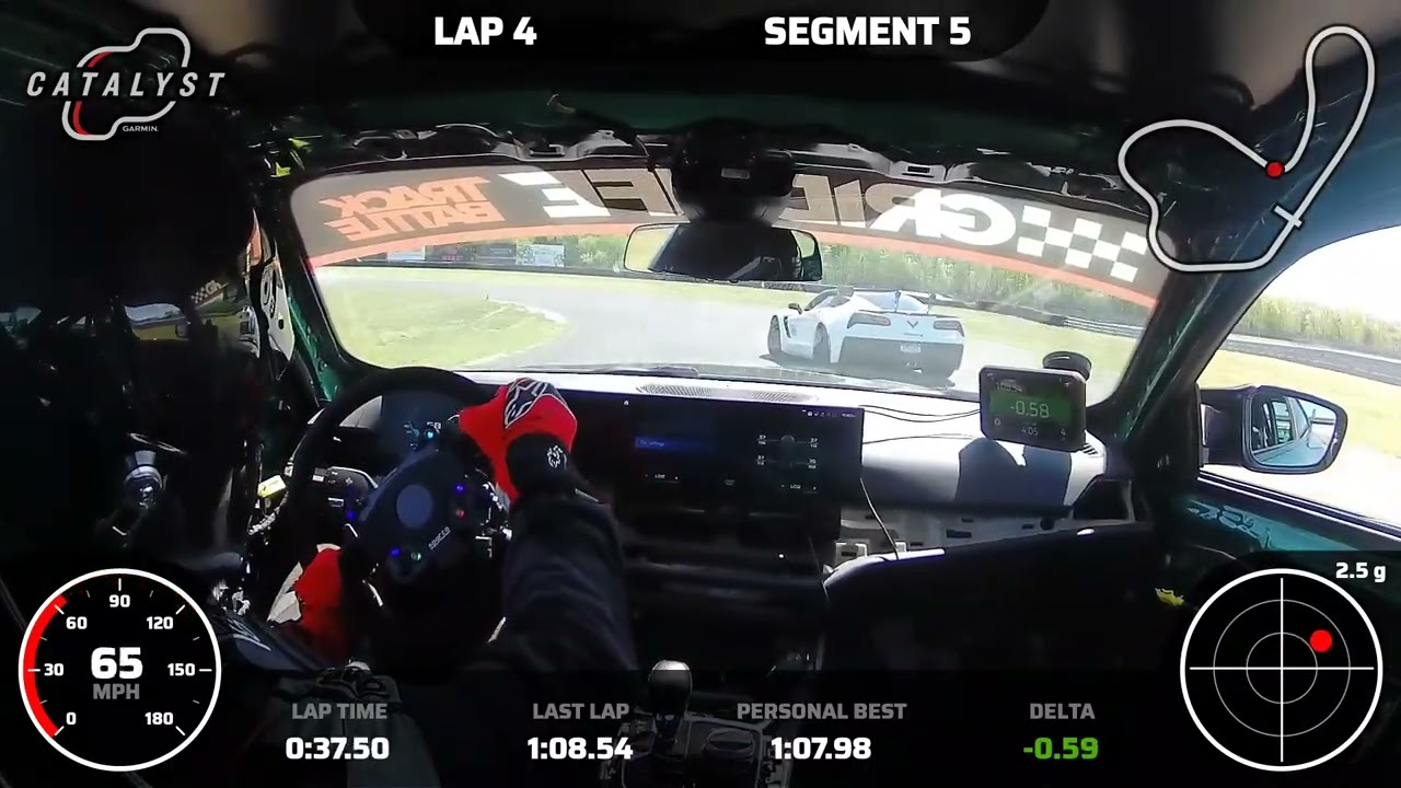 NJMP Lightning 1:07 lap. HEAVY traffic. Testing new turbos. 