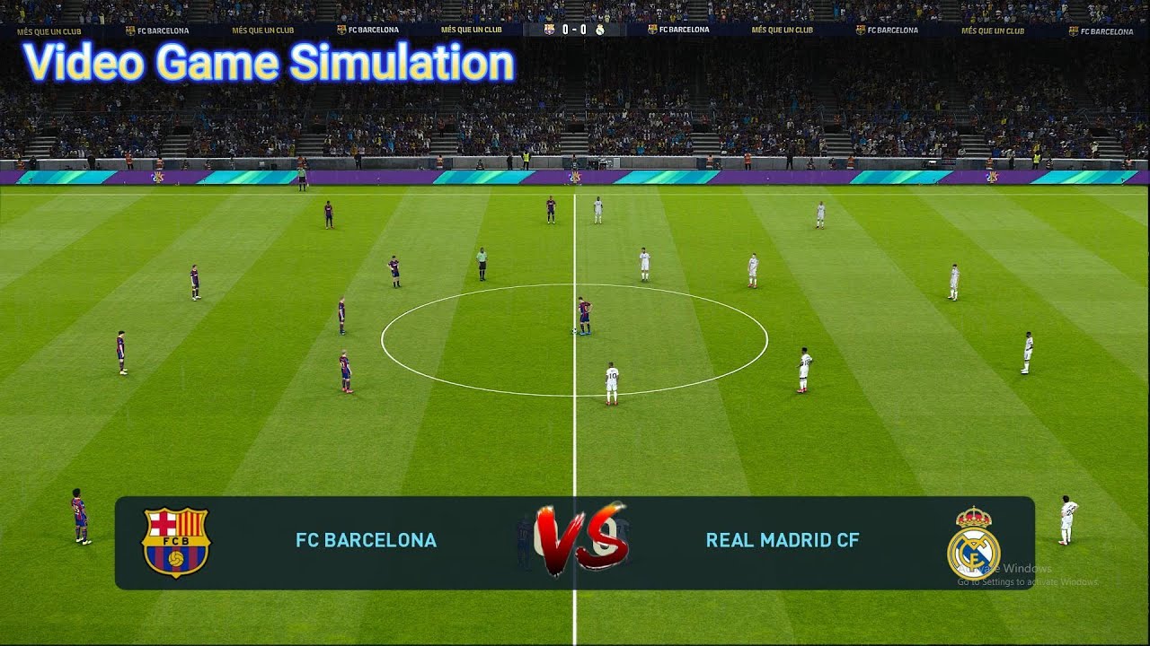 🔴Live : Barcelona vs Real Madrid | Super Cup - Final | Video Game Simulation