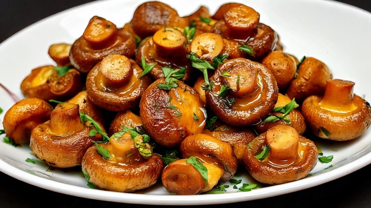 Gebratene Champignons mit Knoblauch – das leckerste Rezept! So schnell und einfach!