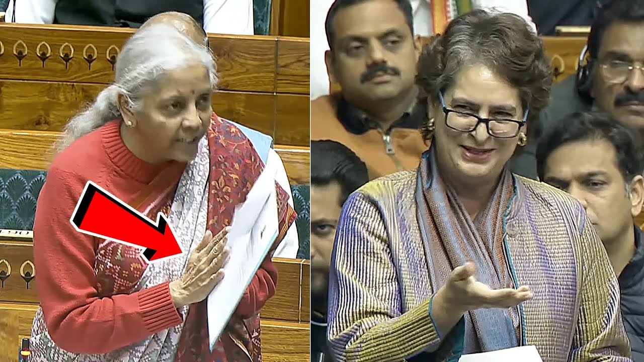Nirmala Sitharaman Reaction Towards Priyanka Gandhi Speech In Parliament | Congress Vs BJP