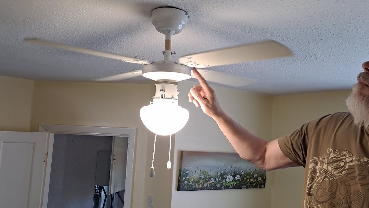 Fitting a B&Q ceiling fan