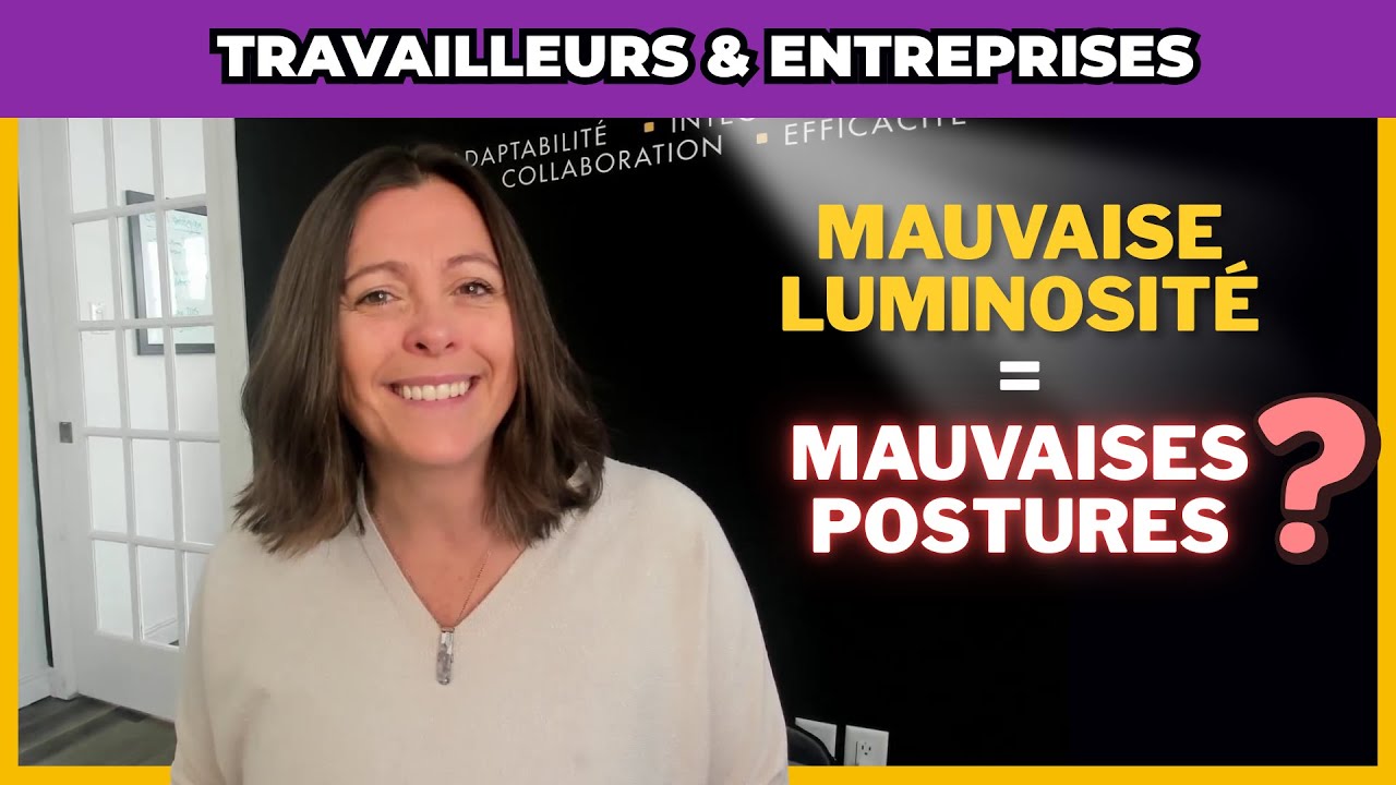 Comment la luminosité affecte les postures de travail et augmente les risques biomécaniques