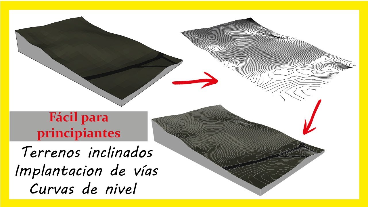 ⛺como hacer TERRENOS y sacar CURVAS DE NIVEL en sketchup pro 2022-2023-2024