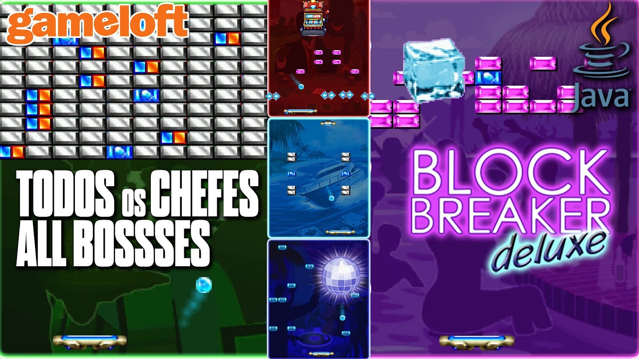 Block Breaker Deluxe (2007) - Todos os Chefes | Java J2ME Longplay