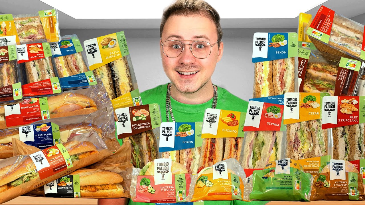 Zjedliśmy WSZYSTKIE KANAPKI Z ŻABKI (Tomcio Paluch)