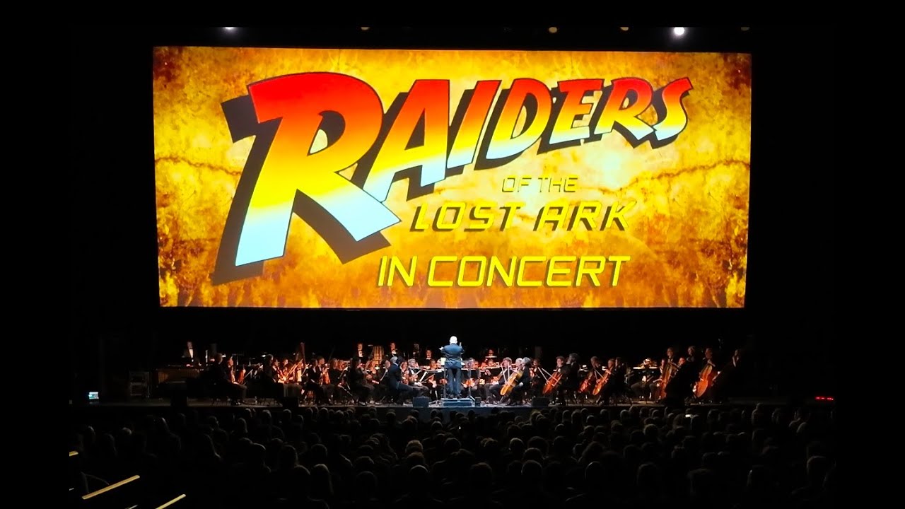 Raiders Of The Lost Ark In Concert. Julian Bigg conducts Stockholm Concert Orchestra, Oslo.