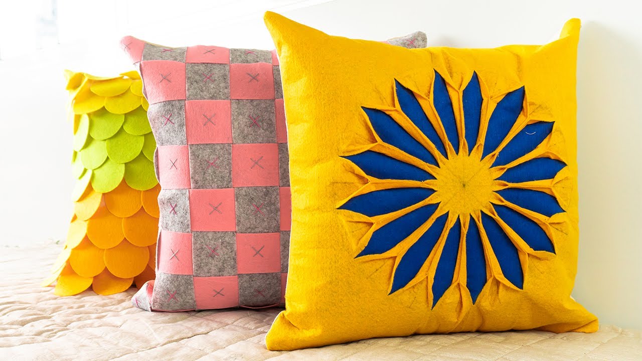Quick and Easy Cushion Covers | DIY Pillow Covers by DIY Stitching