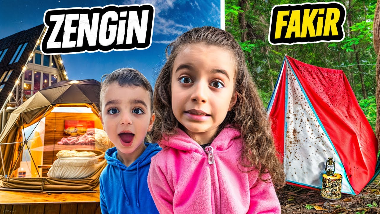 POYRAZ ELİF ZENGİN FAKİR ÇADIRI KURDU!!! ZENGİN ÇADIR KİMİN OLDU!!!